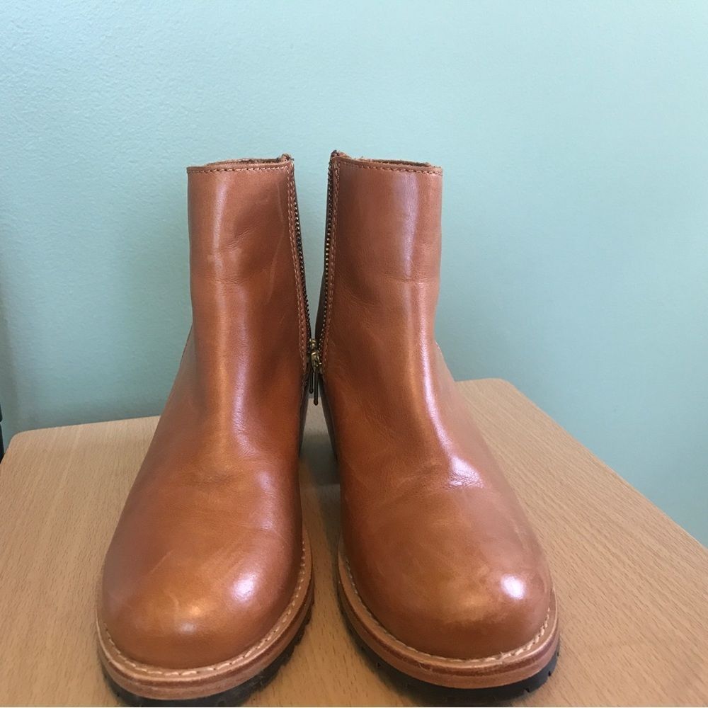 Portland Leather Patina Bourbon Ankle Bootie (8) - Picture 3 of 9